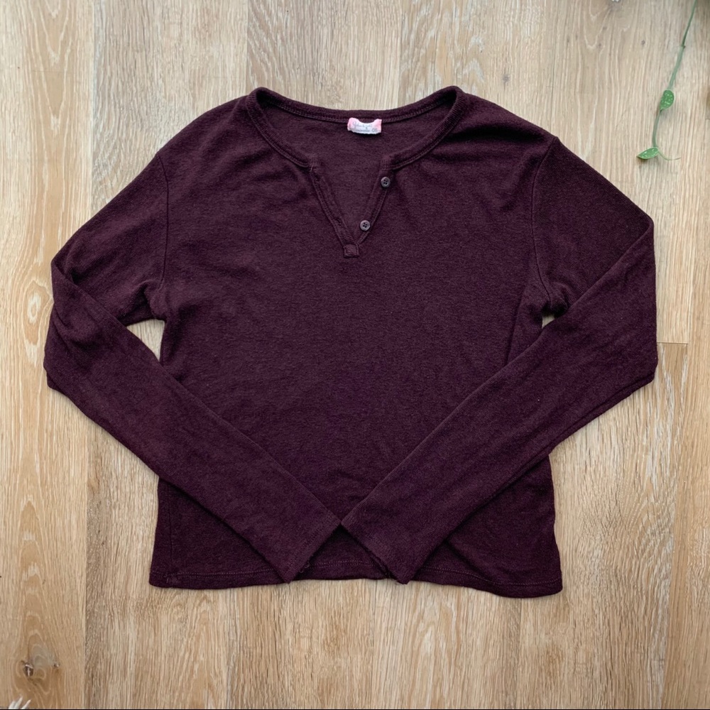 SOLD🌟 Brandy Melville maroon long sleeve